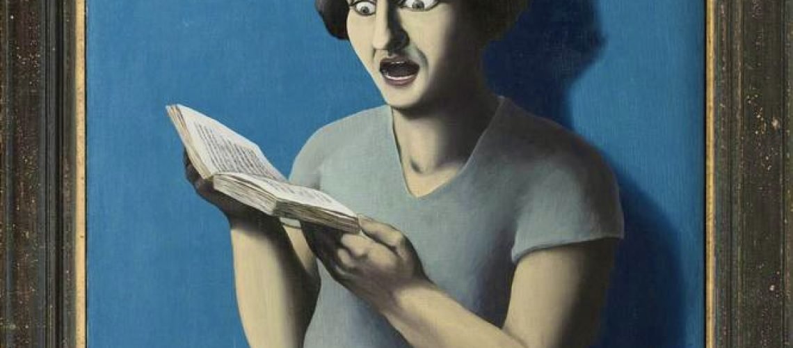 La lectrice soumise. 1928. Rene Magritte.